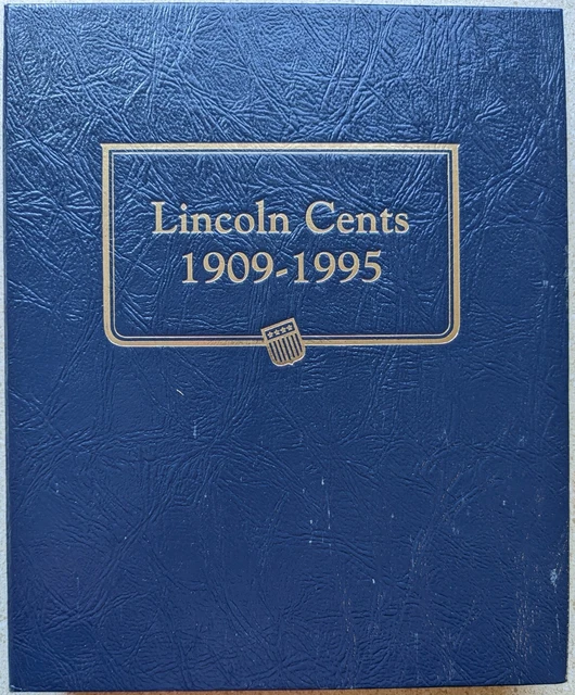Whitman Classic Album Lincoln Wheat & Memorial Cents  1909-1995 - 129 Coins