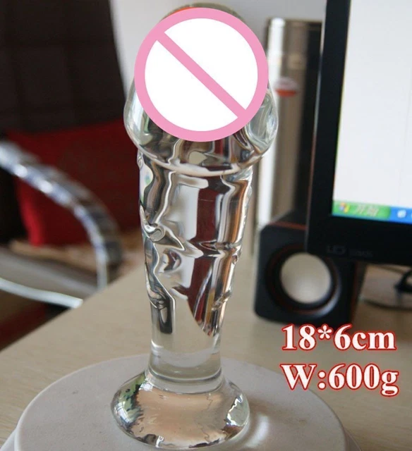 18*6CM-BIG-GLASS-DILDO-REALISTIC-PENIS-DICK,HUGE-GLASS-LESBIAN-GAY-SEX ...