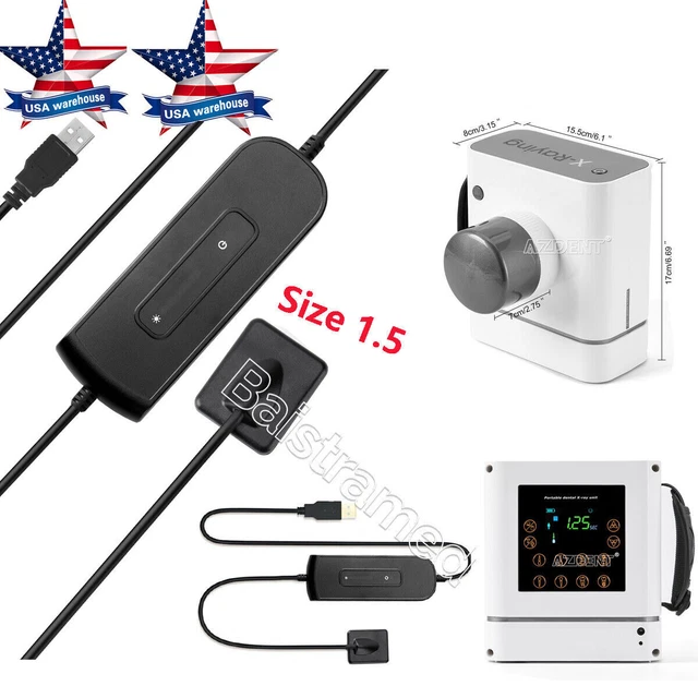 Máquina de rayos X móvil dental /Sensor de rayos X RVG de imagen Tamaño 1.5