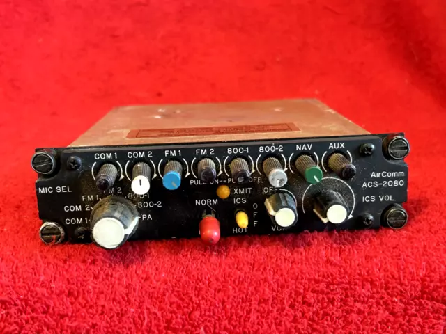 Air Comm Systems Acs2080-300 Single Audio Mixer Panel