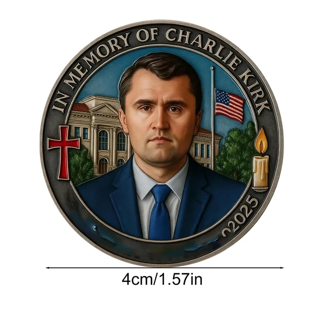 Charlie Kirk Memorial Coin 1993-2025 Commemorative Coin For