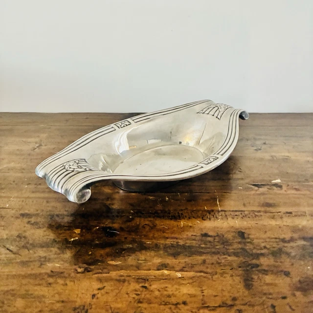 Grand Plat Ancien Ercuis En Métal Argenté 45x30 Cm - 1,5 Kg