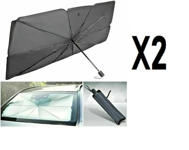 DIYUCAR Parasole Parabrezza Auto Per Smart 453 Fortwo Forfour 2015-2021 – Protezione Solare Pieghevole, Blocca UV 99%, Mantiene L'Abito Fresco