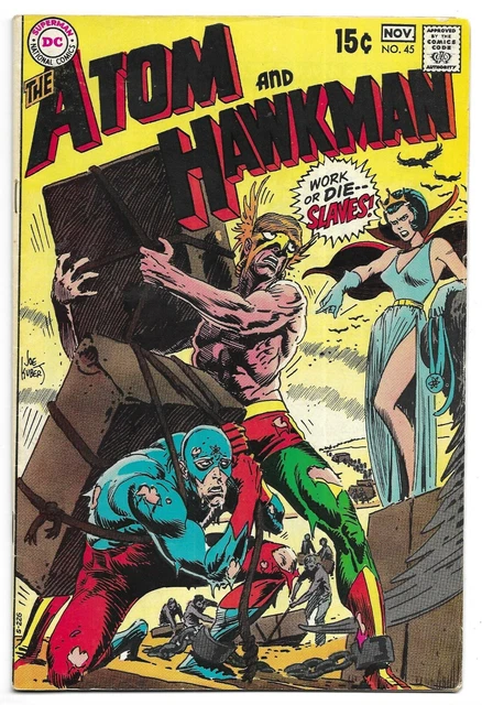 Atom And The Hawkman #45 1969 Scarce Last Issue High Grade Silver Age Dc
