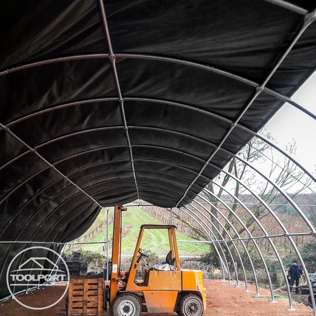 Zelthalle 6x12m Lagerzelt Industriezelt 4m Seitenhöhe PVC Plane 850 N