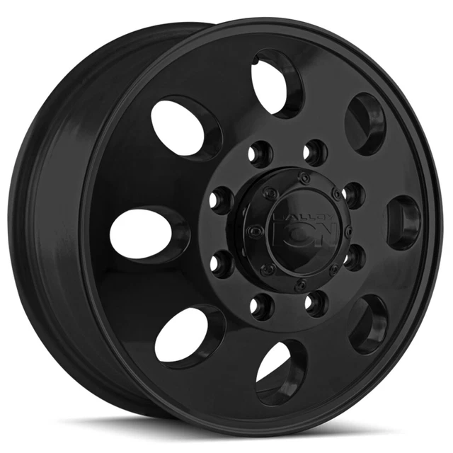 Ion 167 Dually Front 17x6.5 8x210 Matte Black Wheel Rim 17" Inch