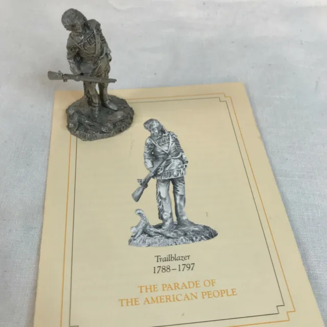 Saturday Evening Post Parade Of American People Pewter : "TRAIL BLAZER" 1981