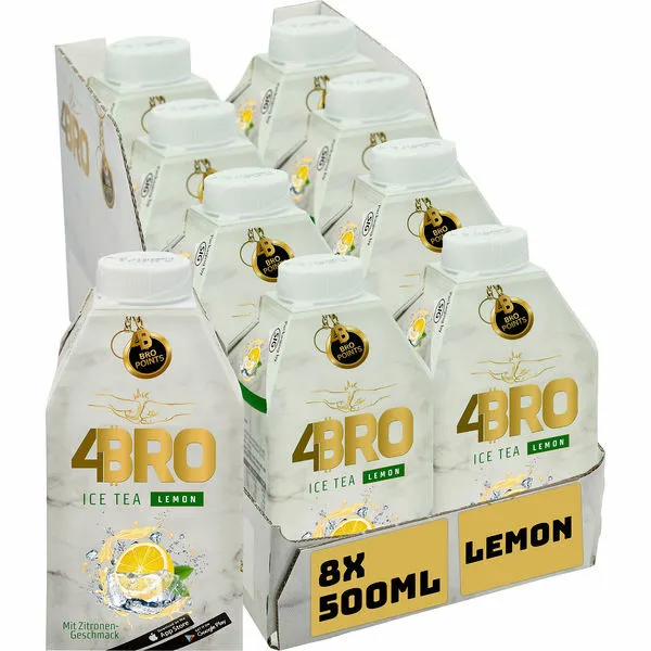 4BRO Lemon Ice Tea 8x0.50l  Packung