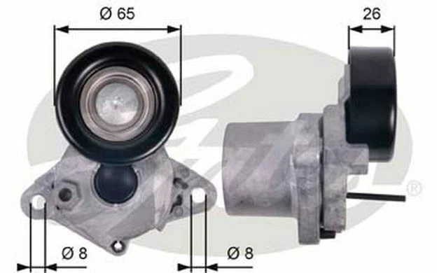 GATES Galet tendeur (courroie d'accessoire) pour HYUNDAI i30 KIA RIO T39123