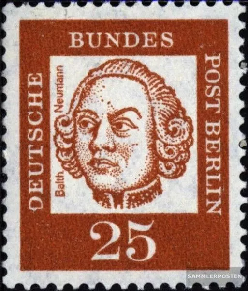 Berlin (West) 205R mit Zählnummer postfrisch 1961 Bedeutende Deutsche