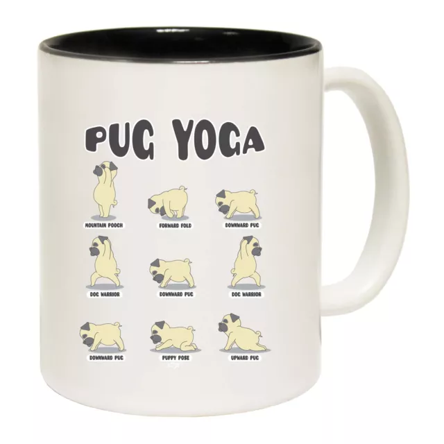 Pug Yoga Dog GIFT BOXED Funny Mugs Novelty Coffee Mug Cup