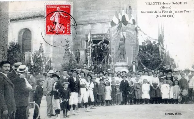 Cpa 55 Villotte In Front Of Saint Mihiel Souvenir Of The Feast Of Jeanne Of Arc (Beautiful A