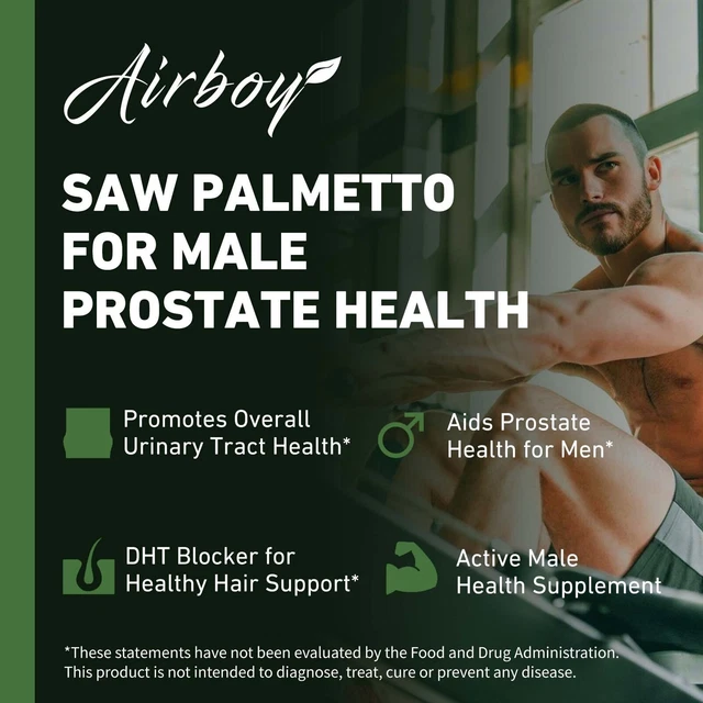 SAW PALMETTO 500MG Prostate & Urinary Tract Health Support, Relieve