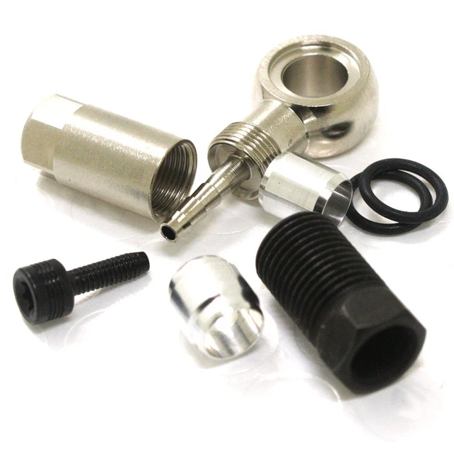 Jeu De Connecteurs Banjo Pour Frein à Disque Hydraulique VTT/Vélo Route – Argent