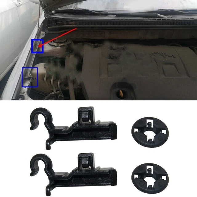 Clip per Toyota Cofano Plastica Nero Clip a Asta 53452-02060