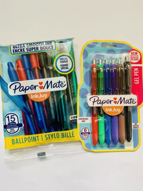 Paper Mate InkJoy Gel Pens Medium Sized Nib 0.7mm Adult Colouring Gift Set  Pack