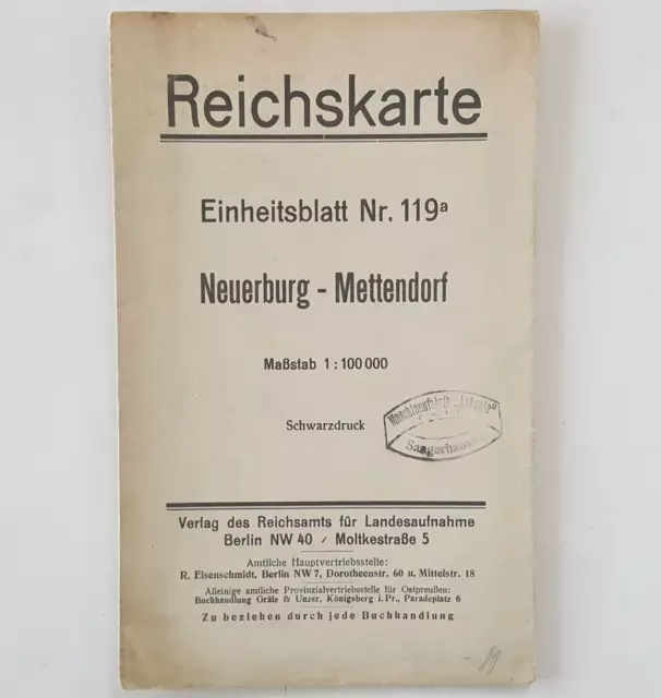 Reichskarte Einheitsblatt Nr. 119a, Neuerburg - Mettendorf, 1926