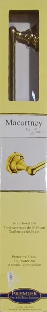 Macartney By Gatco 24" Towel Bar Model 4740 Solid Brass Protective Finish