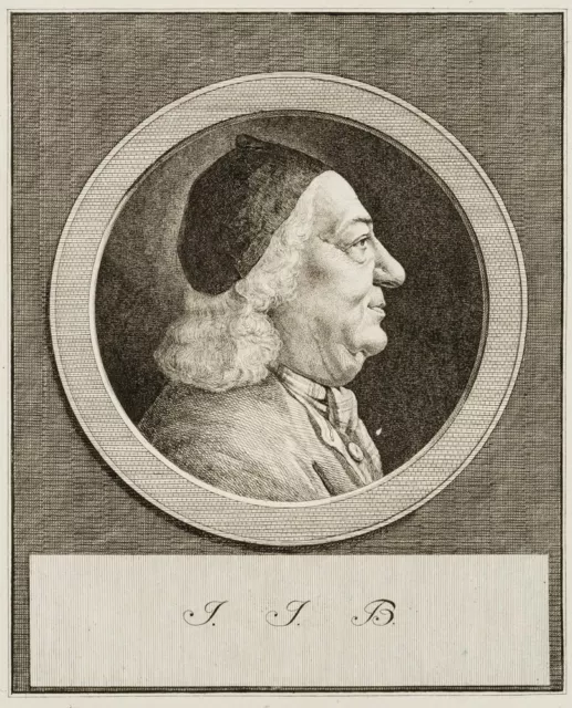 Porträt des Joh. Jakob Breitinger, um 1775, Rad. Klassizismu Unbekannt (18.Jhd)