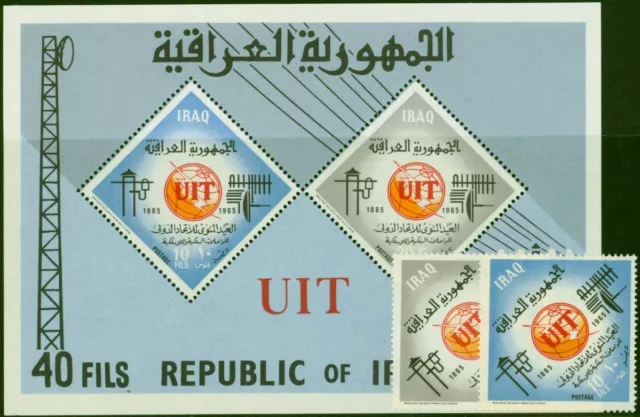 Iraq 1965 I.T.U Set of 3 SG683-MS685 V.F MNH