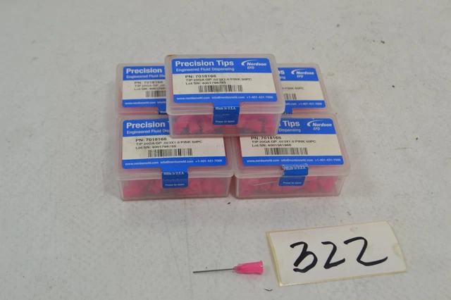circa 250 pz Nordson EFD Precision Tips 7018166 20GA GP.023x1.0 punte di precisione
