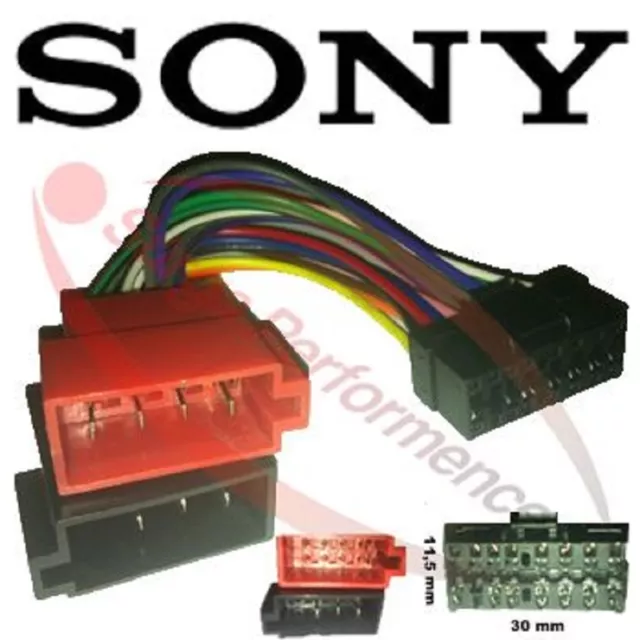 Cable Connecteur ISO SONY CDX-GT 201C CDX-GT210 CDX-GT212 CDX