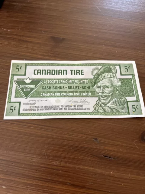 Argent Canadian Tire Money 5 Cents 0237570790 2005