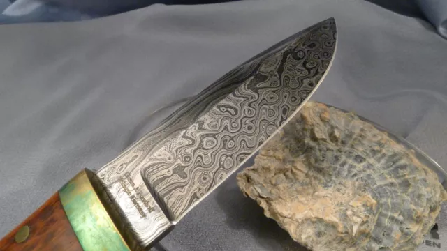 JAGDMESSER Hochkarbon Wild-Damast Giesen&Forsthoff / Vlad Matveev HUNTING KNIFE 2