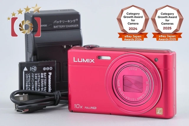 CÁMARA DIGITAL PANASONIC LUMIX DMC FH5 rosa W383 de Japón EUR 157