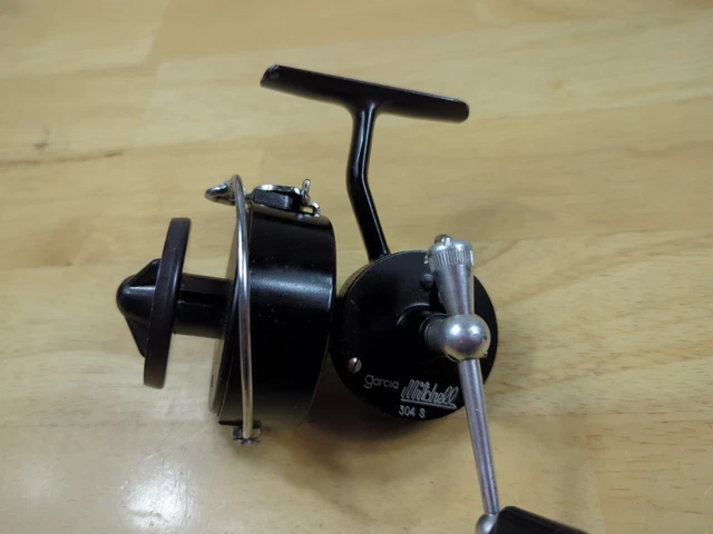 Vintage Garcia Mitchell 304 Spinning Fishing Reel W/ Correct Box Made In France - Foto 7