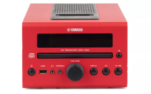 Yamaha CRX-040 CD Receiver rot + FB / USB / gewartet 1 Jahr Garantie [1]