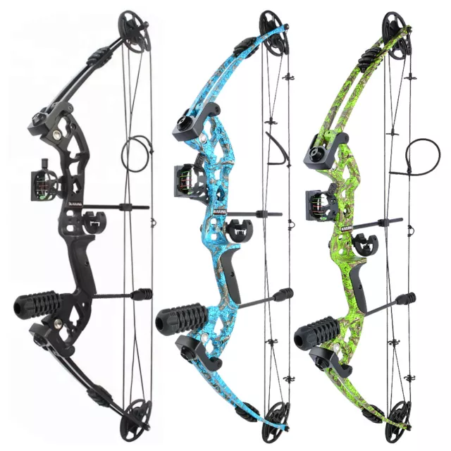 Compound Bow Set 30-55lbs Carbon Arrows Fishing Hunting Adults Archery Target 3