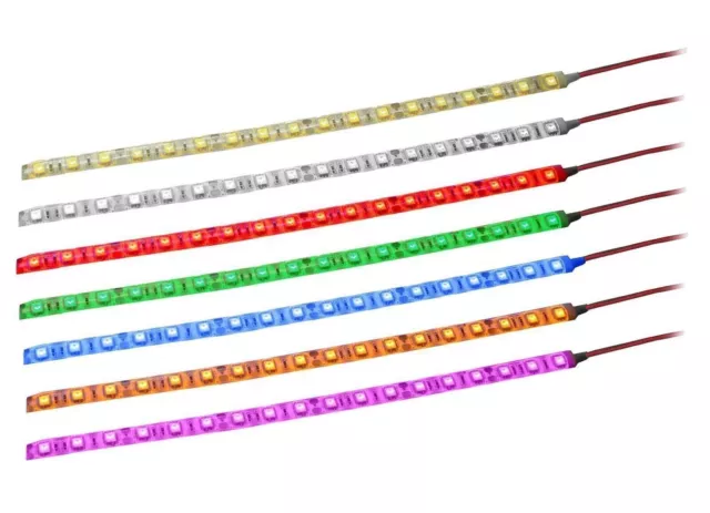 LED Streifen Wasserdicht mit Kabel 12V Selbstklebend Strip 5050 KFZ Beleuchtung