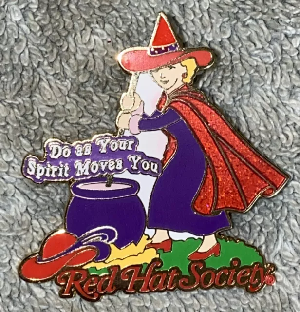 Willabee and Ward Pin storage box. The Red Hat Society Pin Collection Red  box