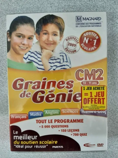 Graines de génie CM1 français math CD ROM PC