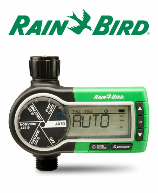 Timer Irrigazione Rainbird Za84002 Programmatore Digitale Attacco Rubinetto 3/4