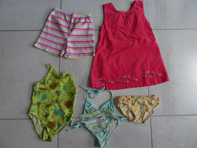 lot vêtements été fille 4 ans=short, l'ABC des bébés, marèse,catimini,DPAM