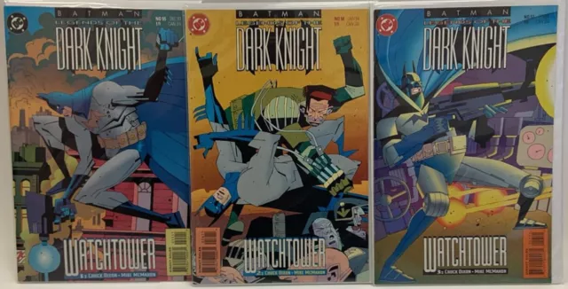 Batman Legends of the Dark Knight #55-57 Watchtower Arc DC 1989 VF/NM
