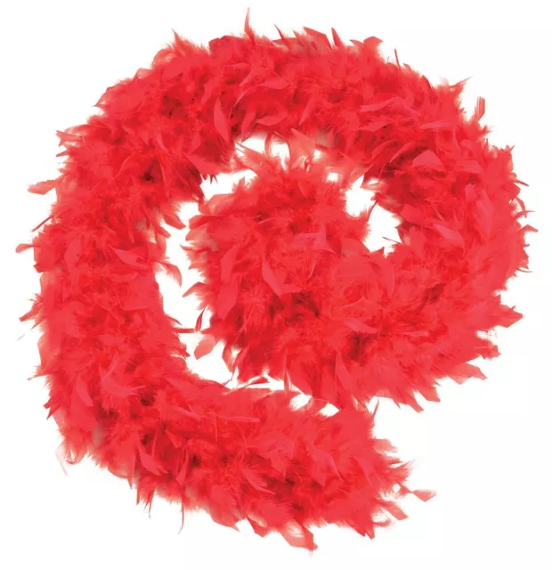 Bristol Novelty BA1671 Red Feather Boa   for Women, One Size