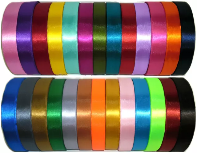 Top Quality Double Sided Satin Ribbon, 38Mm, 5 Mtrs, Assorted Cols, Art 0422