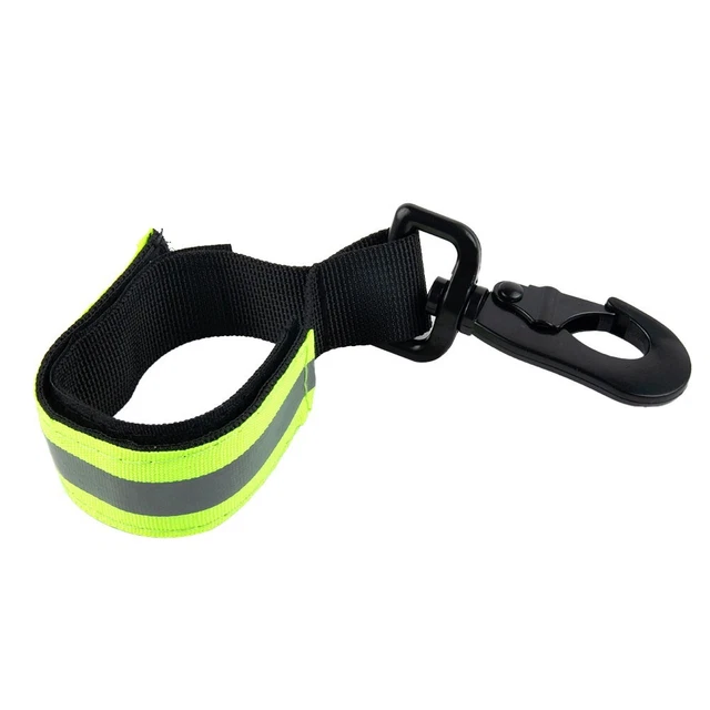Adjustable Firefighter Glove Straps /Green Reflective Trim /Buckle Glove Storage