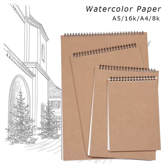 Artists Outdoor Painting Notebook Watercolor Paper Graffiti Sketch Sketchbooks