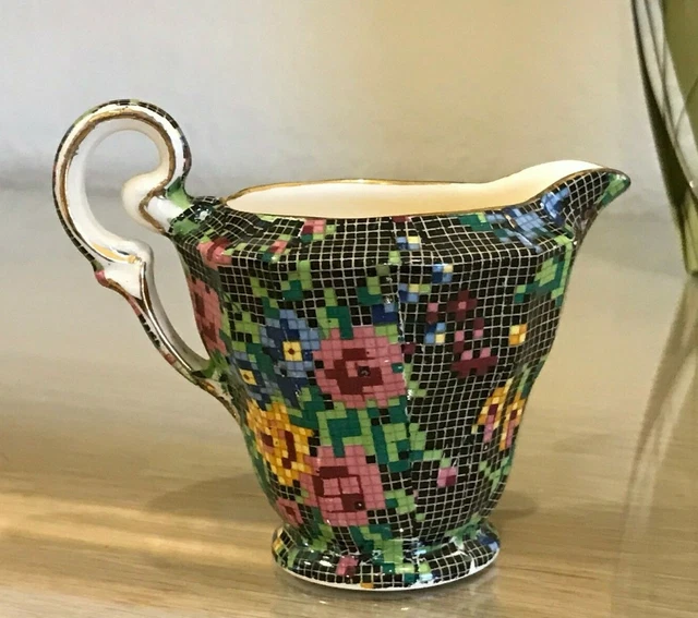 Vintage Royal Winton Grimwades VICTORIAN Chintz STUART Shape Creamer c 1938