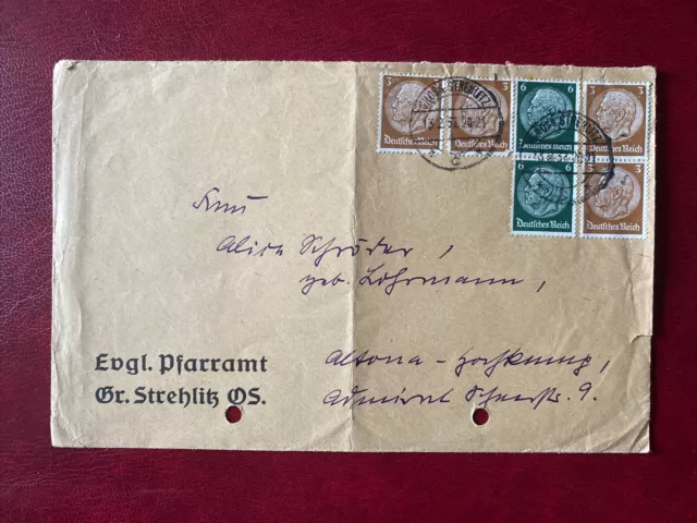 Brief Strehlitz nach Altona 13.2.1937