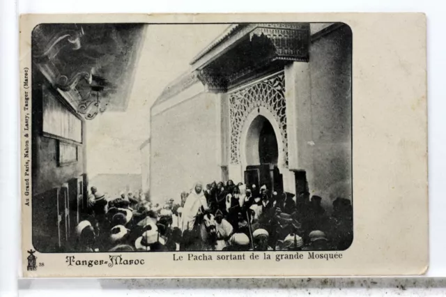 Tanger Le Pacha A La Grande Mosquee   Maroc Cpa Postcard 8457