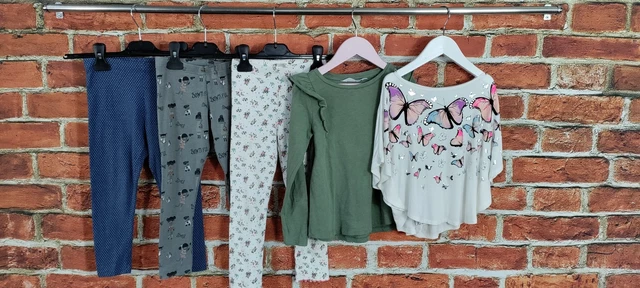 GIRLS BUNDLE AGE 4-5 YEARS BLUEZOO NEXT etc LEGGINGS TOP T-SHIRT KIDS SET 110CM