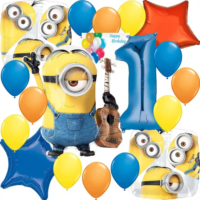 Despicable Me Party Supplies Minions Rise of Gru Balloon Decoration 1st Birthday