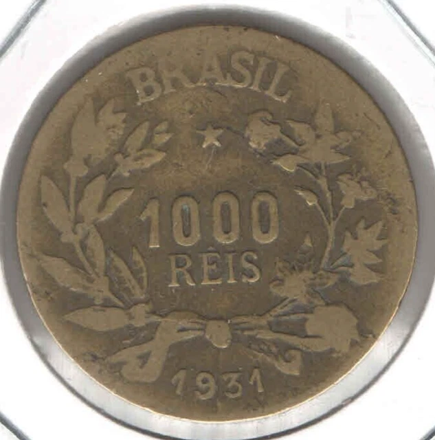Pièce 1000 Reis 1931 Brésil eb416