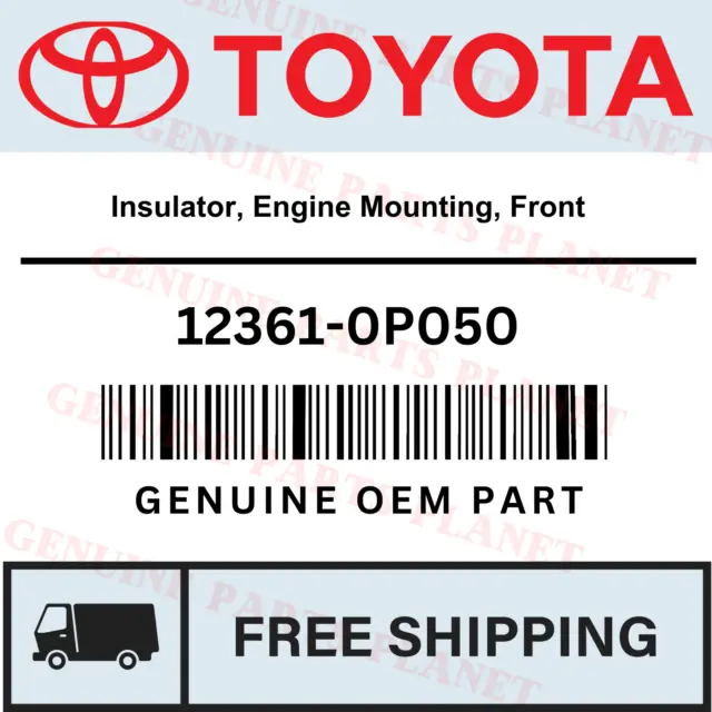 OEM Genuino Toyota Tundra 07-15 Aislante, Motor Montaje, Frente - 12361-0P050