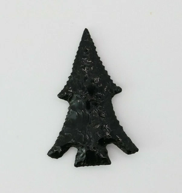 TED ORCUTT NORTHWEST COAST OBSIDIAN FLINT EXOTIC POINT - RARE - CIRCA 1900's